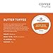 Gloria Jean's Coffees Butter Toffee, Single-Serve Keurig K-Cup Pods, Flavored Medium Roast Coffee, 72 Count