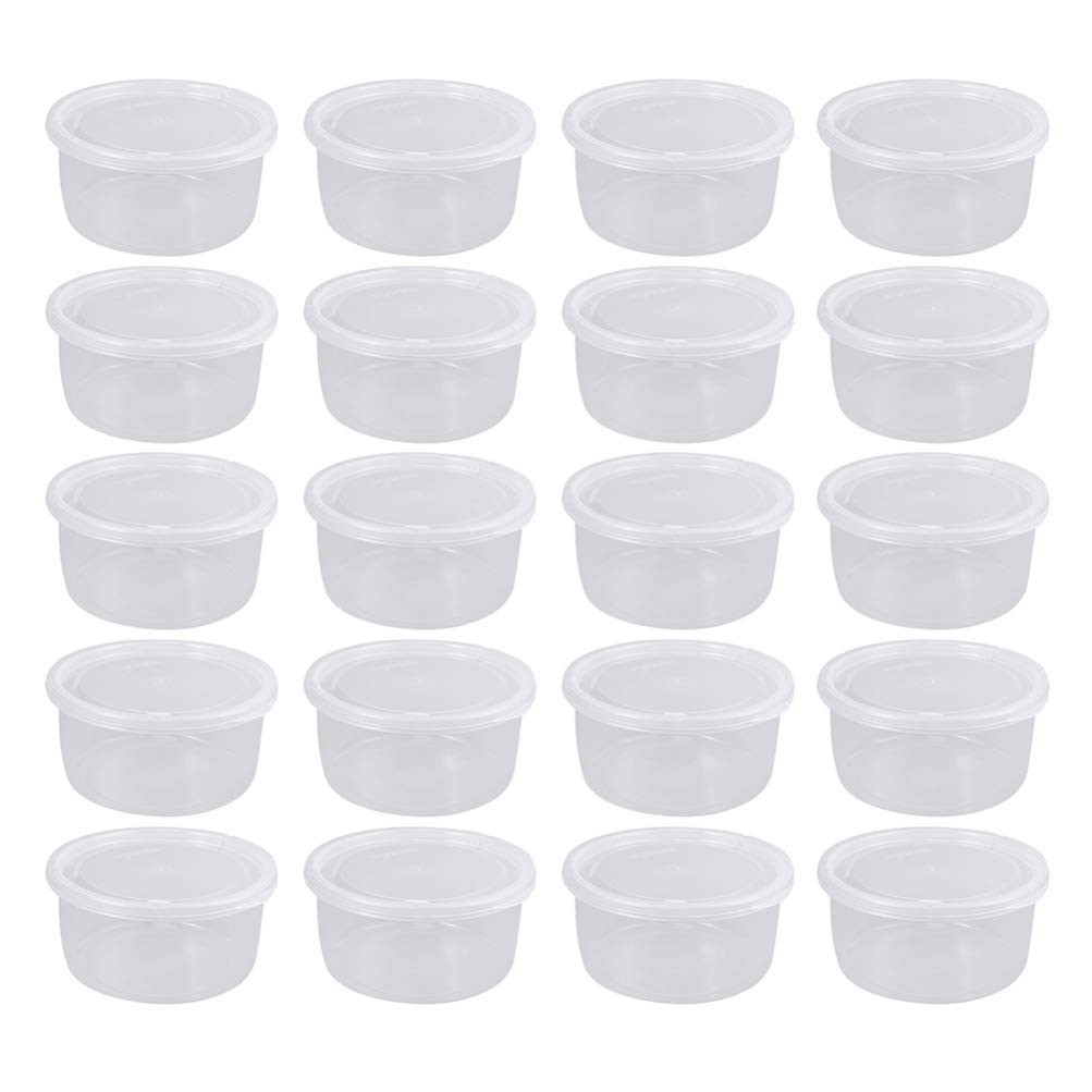 20Pcs Plastic Transparent Feeding Box Reptile Transport Breeding Cage Hatching Container Mini Pet Houses for Amphibians Cricket Spider Snail White