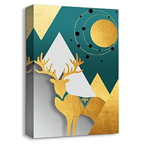 NWT Canvas Wall Art Abstract Geometric Free Life...