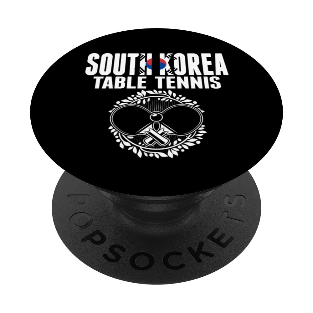 South Korea Table Tennis Lovers Korean Ping Pong Supporter PopSockets Swappable PopGrip