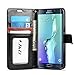 J&D Case Compatible for Galaxy S6 Edge Plus Case, [Wallet Stand] [Slim Fit] Heavy Duty Protective Shockproof Flip Wallet Case for Samsung Galaxy S6 Edge Plus Wallet Case - [Not for Galaxy S6/S6 Edge]