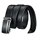 Men's Leather Ratchet Dress Belt with Automatic Buckle - Long 52