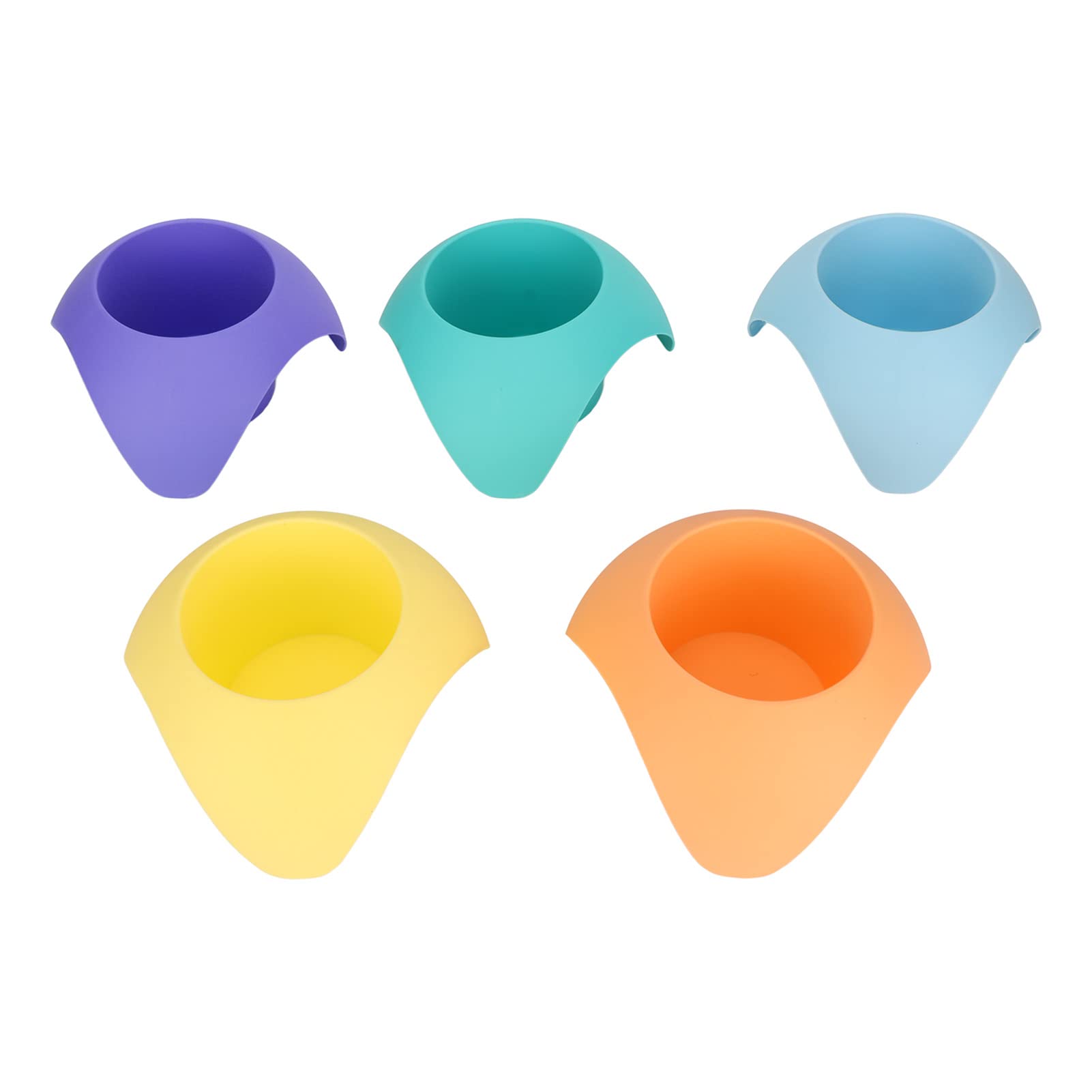 Zerodis 5Pcs Multicolor Beach Cup Holder, Sand Cup Starfish Drink Cup Holder for Beverage Phone Sunglass
