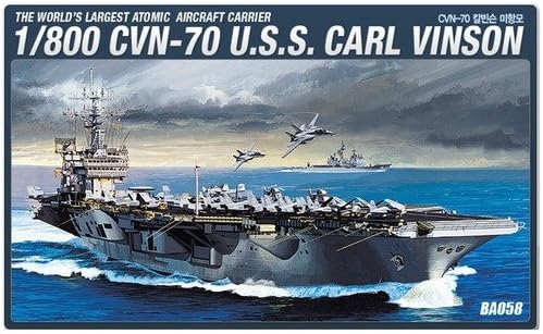 Academy Models 1/800 Uss Carl Vinson Cvn-70 Ship Model Kit