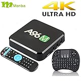 Monba A96M Android Mini PC Android TV BOX RK 3229 Quad core CPU 1G/8G Wifi RJ45 4×USB port support 4K with Wireless keyboard