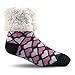 Pudus Classic Slipper Socks Heart Valentines Pink,Pink,One Size