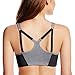 Playtex Women's Play Zip Hooray Wire-Free Racerback Sports Bra, White, XX-Large