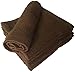 Linteum Textile Supply Premium Washcloths Set 100% Ring Spun Cotton Zero Twist Wash Cloths 12x12 Inches Absorbent Hand Towels Quick Dry Face Towels for Bathroom, Spa, Gym [Pack of 12] Dark Brown