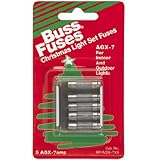 Cooper Bussmann BP-AGX-7X5 5Pk 7A AGX Xmas Fuse, 7 Amp