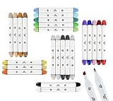 24 Professional Markers For Drawing Sketch Markers for Illustration Manga Markers With Blender Marker