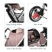 Costzon Double Stroller, Twin Tandem Baby Stroller with Adjustable Backrest, Footrest, 5 Points Safety Belts, Foldable Design for Easy Transportation (Grey)