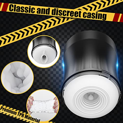 Male Masturbators Cup, Efgove 2 in 1 Masturbation Massager Pocket Pussy Reusable Penis Oral Sleeve Adult Sex Toys Realistic Masturbator Stroker