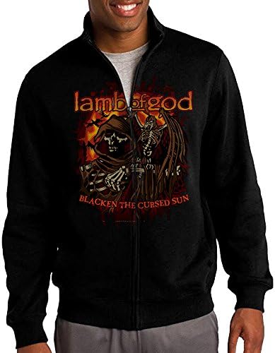 Blacken The Cursed Sunâ€?For Lamb Of God Mens Zipper Jacket Hoodie