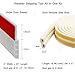 Door Sweep Weather Stripping Self Adhesive Under Door Draft Stopper Sound Proof White 2