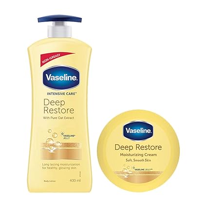 vaseline deep restore moisturizing cream