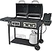 Durable Outdoor Barbeque & Burger Gas/charcoal Grill Combo Comes with a Chrome...