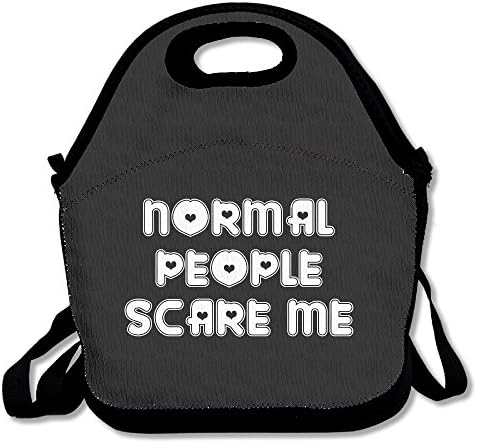 Normal People Scare Me Large & Thick Insulated Tote Lunch Bags Set Lunch Bag For Men Women Kids Enjoy You Lunch