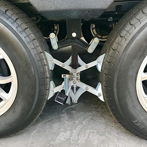 Mahler Gates 2021 X Shaped Chock Wheel Stabilizer, RV Tire Stabilizers