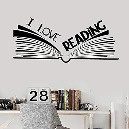 Zzlfn3lv Amo Le Parole Di Lettura Stickers Murali Libro