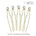 Unicra Wedding Silver Hair Pins Wedding Bridal Pearl Hair Accessories for Brides and Bridesmaids Pack of 10 (Gold)