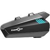 FreedConn Blade Motorcycle Bluetooth Headset, Mesh 3.0 Helmet Intercom | 16-Rider Communication Systems, IP67 Waterproof, AI Noise Reduction, Audio Multitasking, Music Share, Hi-Res Speakers