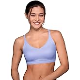 Floatley Cozy Adjustable Scoop Neck Plunge Convertible Bra Comfort Wirefree Seamless Bra with Embedded Pad for Women