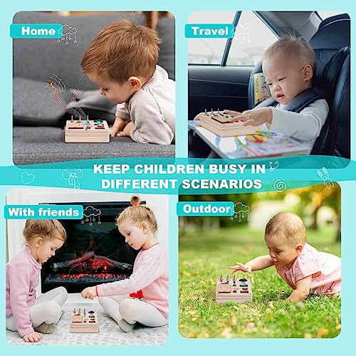 Busy Board Toddler Montessori Toys Kids Switch Boards Autism Sensory