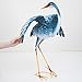 Bits and Pieces - Set of Two (2) Solar Powered LED Light-up Blue Cranes Garden Statues - Metal Cranes Perfect Garden Décor - Metal Garden Art, Outdoor Lawn and Patio Décor