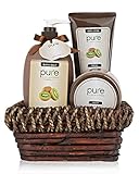 Pure Kiwi Deluxe Spa Gift Basket. BEST Birthday Gift & Thank You Gift for Women! Pure Bath & Body Gift Baskets, Voted the #1 Gift for Men & Women!