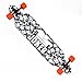 Backfire New Cruiser Drop Through Longboard Complete Professional Longboards, balck and white