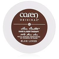 Caren Original Blue Linen Hand and Body Butter Cream, 2 Ounce