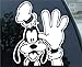 Crawford Graphix Goofy Waving Car Truck Window Vinyl Decal Sticker (5.5