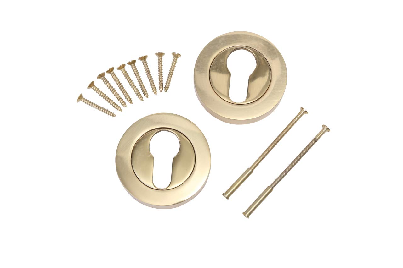 Escutcheon Euro Polished Brass