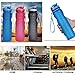 Sports Water Bottle with Filter & Strap, SOKLIT Portable BPA Free Drinking Cup 36oz/1000ml, Flip Top Leak Proof - 0.51lb Plastic Bottles for Gym Outdoor Hiking Camping Height 11'' Diameter 2.95'' Blue