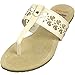 Alpine Swiss Womens Suede Lined Cutout T-Strap Flip Flop Thong Sandals