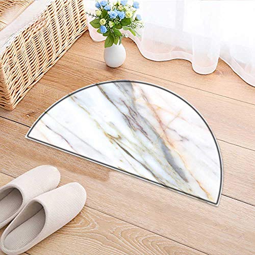 Entrance Hall Carpet Marble Texture Background Builds Walls Marble countertops Non Slip Rug W24 x H16 INCH