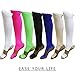 7 Pack Copper Knee High Compression Socks For Men & Women - Best For Running,Athletic,Medical,Pregnancy and Travel -15-20mmHg