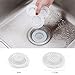 4 In 1 Bath Sink Protector Hair Catcher Stopper/Strainer/Snar,2 Large & 2 Small
