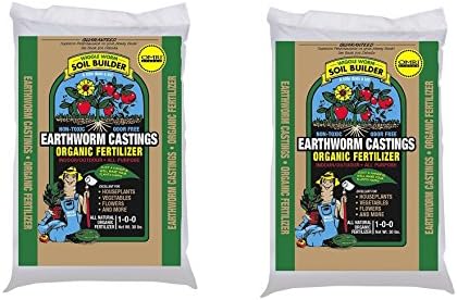 Unco Industries Wiggle Worm Organic Earthworm Castings Fertilizer, oLczQU 2 Pack (4.5 Pounds)