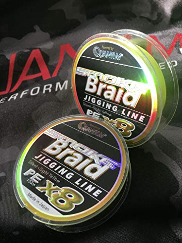 Quantum Premium Smoke Braid 8 Fach geflochtene Angelschnur Gelb – Bild 4