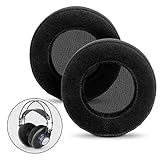 BRAINWAVZ XL Large Velour Replacement Memory Foam Earpads - Suitable For Many Other Large Over The Ear Headphones - Sennheiser, AKG, HifiMan, ATH, Philips, Fostex, Sony