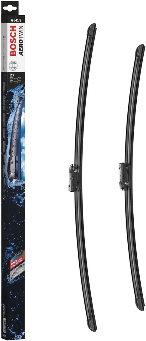 Bosch Wiper Blade Aerotwin A641S, Length: 725mm/625mm - Set of Front Wiper Blades - Only for Left-Hand Drive (EU)