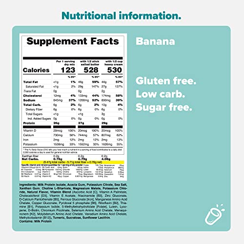 Keto Chow Banana Keto Meal Replacement Shake Powder Nutritionally