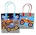 TINYMILLS Monster Truck Themed Party Favor Bags Treat Bags with Handles, Monster Truck Candy bags for Birthday Party Goodie Bags, Party Supply Decoration, Pack of 12
