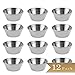 TrueCraftware- 1.5 oz Stainless Steel Condiment Sauce Cups Set of 12- Individual Round Condiments Cups Ramekins Dipping Sauce Cup Portion Dipping Sauce Kitchen Cups