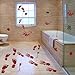 Begleri Bloody Handprints Footprints Stickers Halloween Decorations 91 Pcs Red