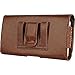 For Apple iPhone 5S 5 SE EpicDealz PU Synthetic Leather Horizontal Pouch Case Cover With Belt Clip Holster- Brown2