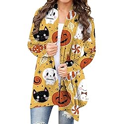 HUCHPI Womens Thick Sweaters Red Cardigan Active