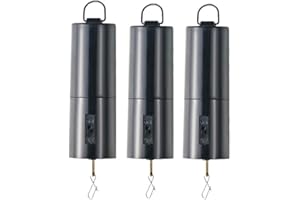 FENELY Wind Spinner Motor Battery Operated for Hanging Display Yard Black Wind Spinners Outdoor Sculptures - Load Capacity of 4 Pounds 3 Pack