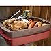 Charcoal Companion CC5094 Grill Station Set - Includes Marinating Tray, Serving Tray & BBQ Accessories Holder, Red, 11-Inch